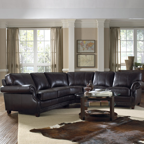 Lazzaro Leather Anna Leather Sectional Wayfair